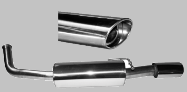 Performance rear silencer left (JAXK8-OVALL); Jaguar XK8 / XKR